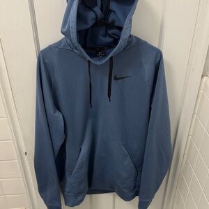 Nike Classic Blue Hoodie with Black Swoosh